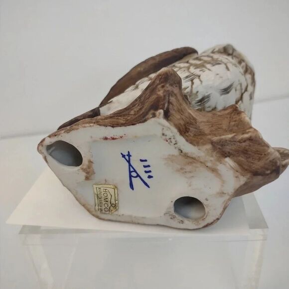 Vintage Homco Owl Ceramic Figurine Statue Painted 5" #1114 - Picture 6 of 8